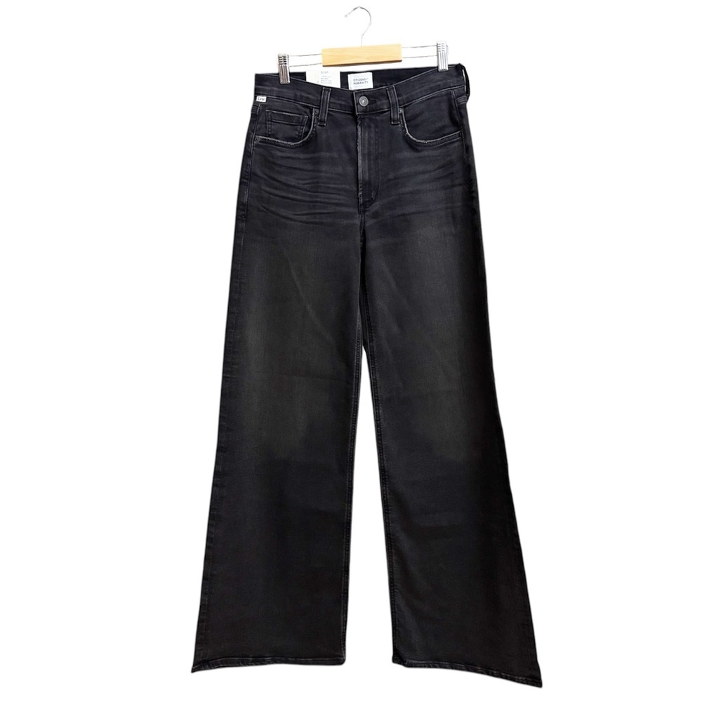 Citizens Of Humanity Black Flare & Wide Leg Jeans - Picture 4 of 13